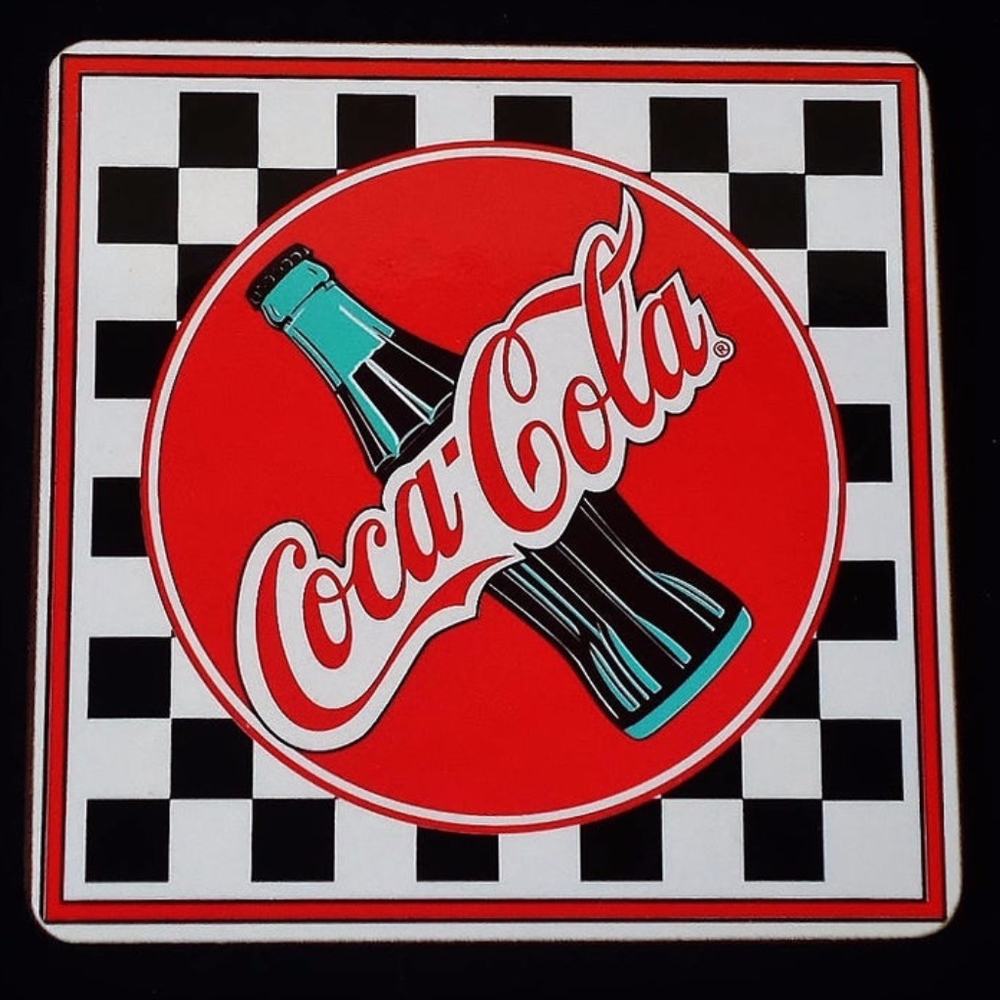 VINTAGE 1950'S THEMED COCA COLA COASTER SET NIB - Picture 5 of 6